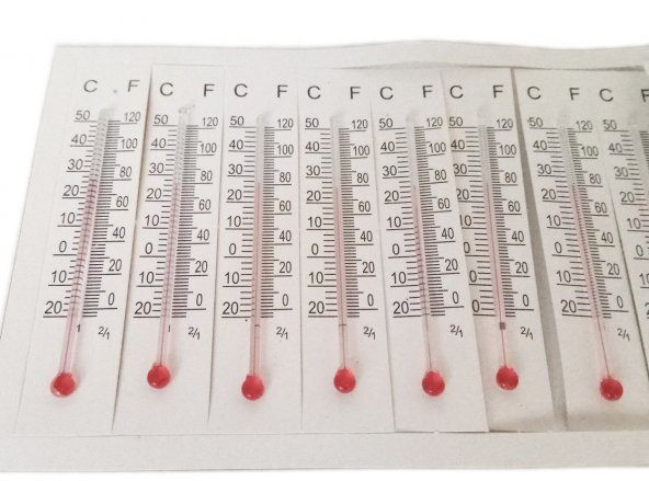 Termometre Isı Ölçer 100adetli 7,5 X 1,5cm - 2