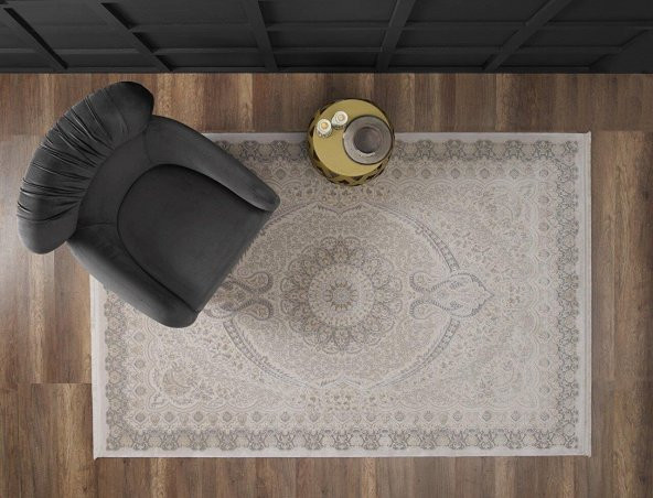 Gümüşsuyu Halı ESİLİVA 11431KREM KREM Halı Salon Halı Oturma Odası Halı Mutfak Halısı - 1