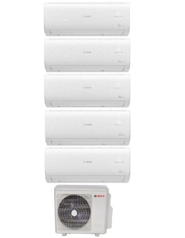 Bosch Multi Split İnverter Klima 42000 Btu 1 Dış + 5 İç Ünite 9000 + 9000 + 9000 + 9000 + 9000 Btu