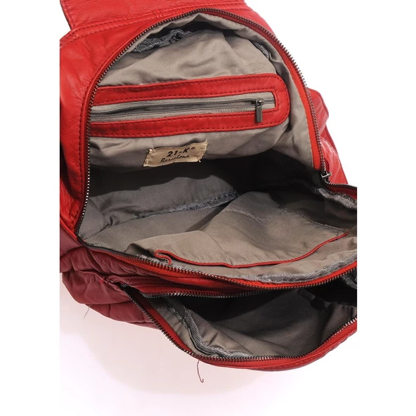 Kadın Vizon Yıkama Sırt Çantası - Resim 8