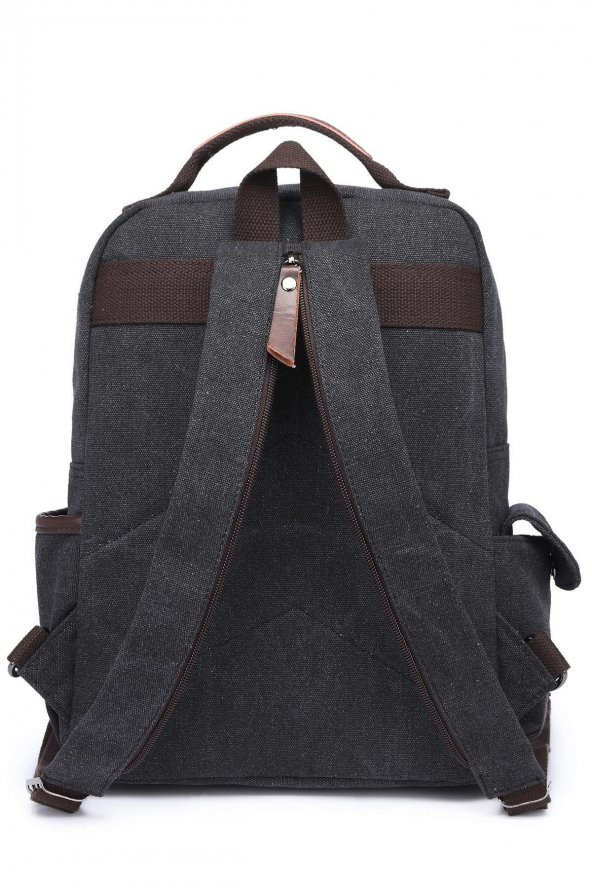 Ctvyb1272-0001 Siyah Unisex Sırt Çantası - Resim 2