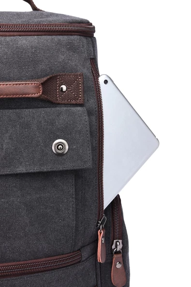 Ctvyb1258-0007 Açık Kahverengi Unısex Sırt Çantası - Resim 5