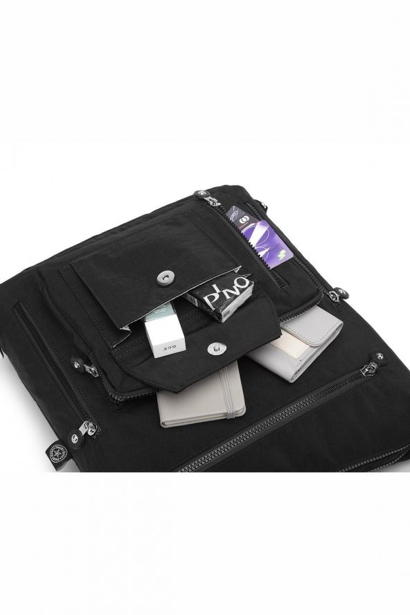 Smbyb1205-0001 Siyah Kadın Omuz Ve Sırt Çantası - Resim 4