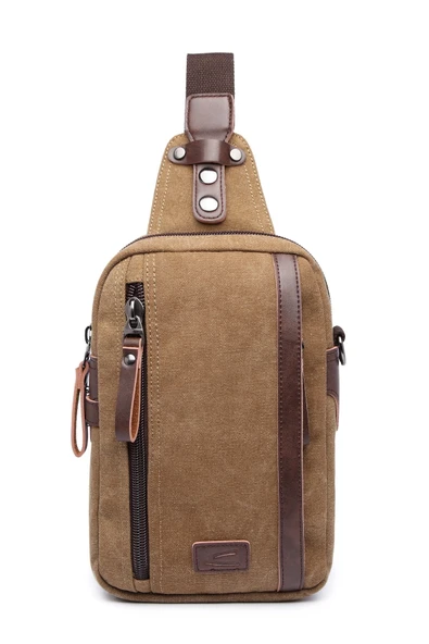 C-active Bady Bag Kanvas Çanta Camel - 2