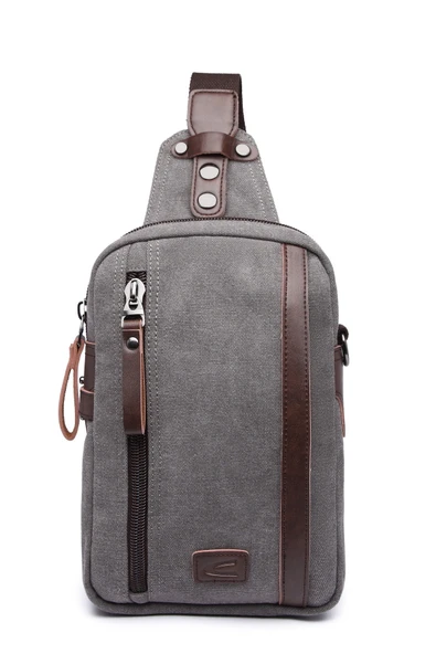 C-active Bady Bag Kanvas Çanta Gri - Resim 2