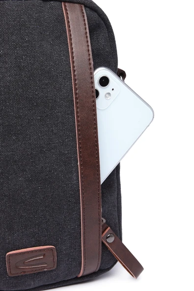 C-active Bady Bag Kanvas Çanta Gri - Resim 4