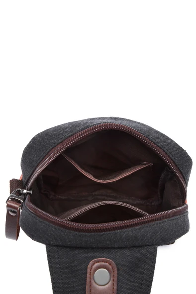 C-active Bady Bag Kanvas Çanta Gri - Resim 5