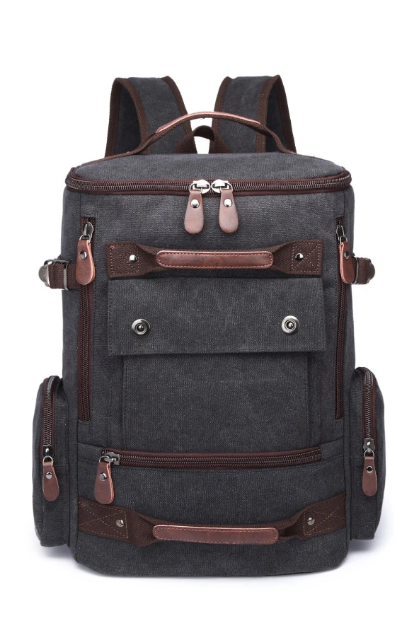 C-active Erkek Kanvas Sırt Çantası Siyah ürün görseli