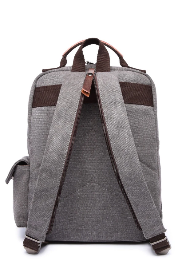 C-active Erkek Kanvas Sırt Çantası Gri - 3