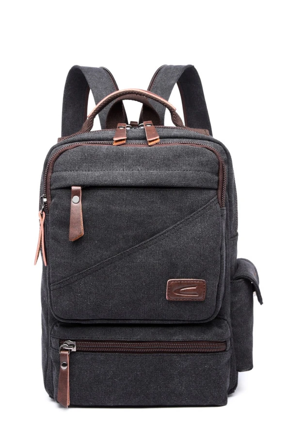 C-active Erkek Kanvas Sırt Çantası Siyah ürün görseli