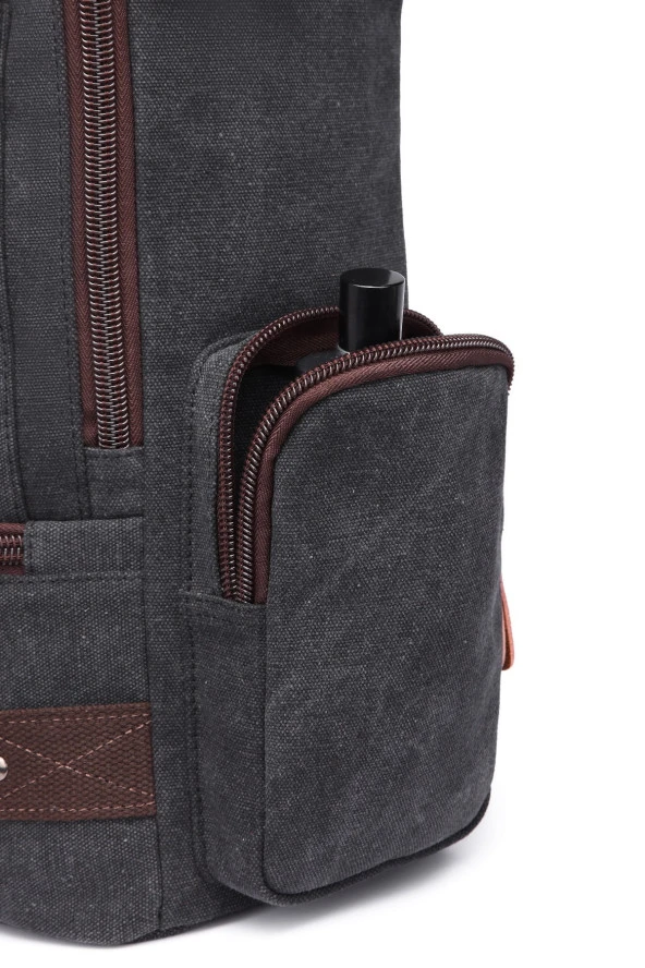 C-active Erkek Kanvas Sırt Çantası Gri - Resim 6