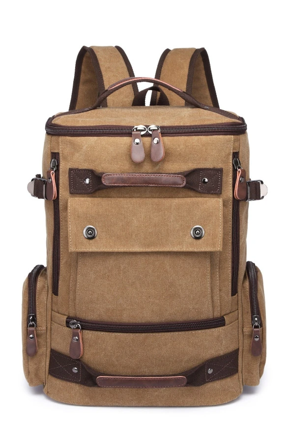 C-active Kanvas Erkek Sırt Çantası Camel