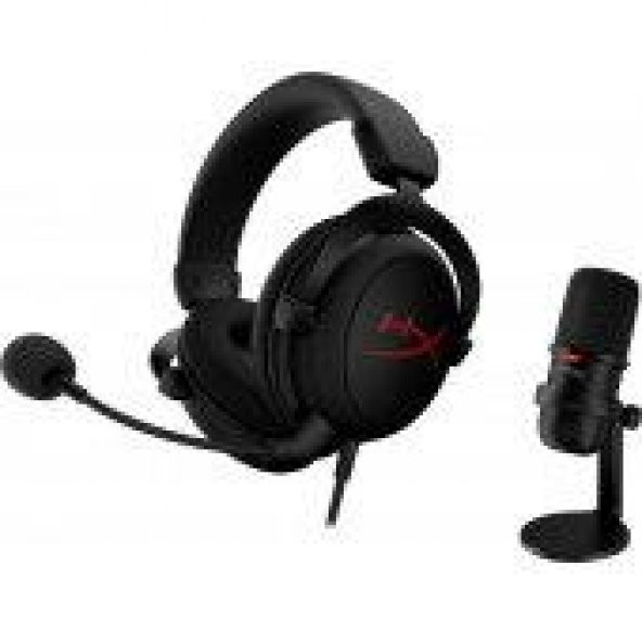 HYPERX STREAMER STARTER PACK CLOUD CORE KULAKLIK VE SOLOCAST MİKROFON HBNDL0001 - Resim 3