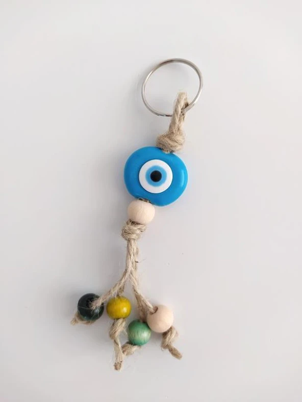 Anahtarlık Kötü Göz Nazar Kovucu Renkli Boncuklu Çanta Cüzdan Süsü