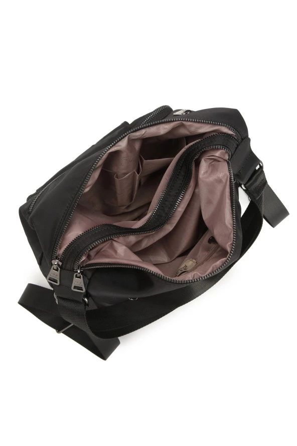 Saten Kumaş Hem Sırt Hem De Omuz Çantası 2129 - Resim 8