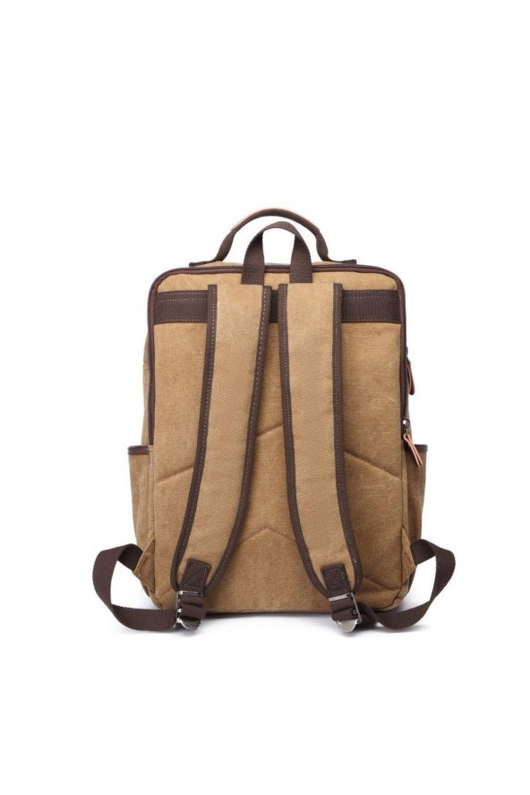 C Active Kanvas Kumaş Büyük Boy Sırt Çantası 1260 A.kahve - 3