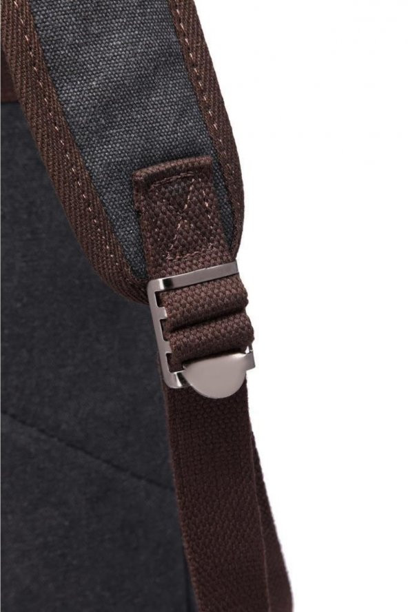 C Active Kanvas Kumaş Büyük Boy Sırt Çantası 1260 Gri - 7