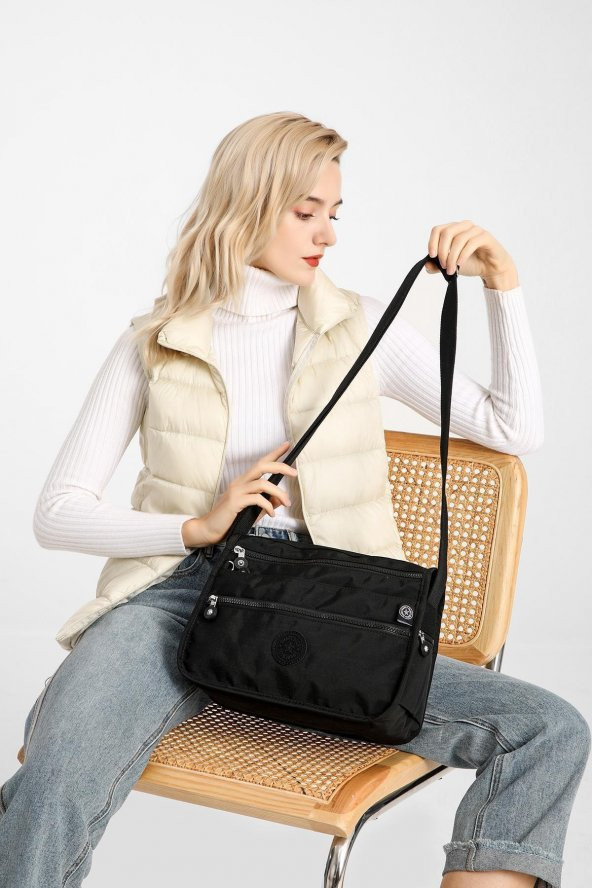 Smbyb1128-0001 Siyah Kadın Çapraz Çanta - Resim 2