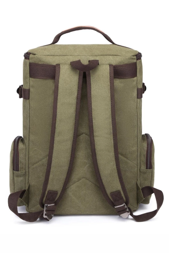 Ctvyb1258-0029 Koyu Yeşil Unısex Sırt Çantası - Resim 2