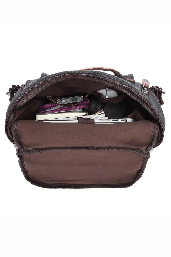 Ctvyb1258-0029 Koyu Yeşil Unısex Sırt Çantası - Resim 5