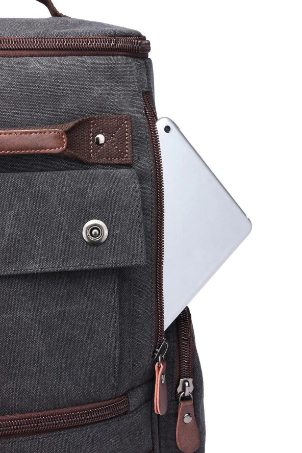 Ctvyb1258-0029 Koyu Yeşil Unısex Sırt Çantası - Resim 6