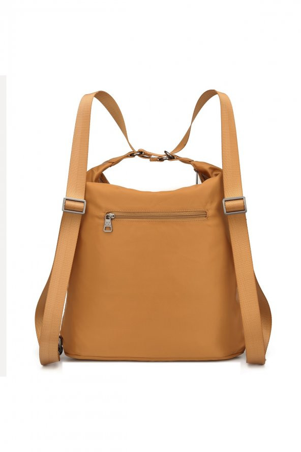 Saten Kumaş Hem Sırt Hem De Omuz Çantası - Resim 2