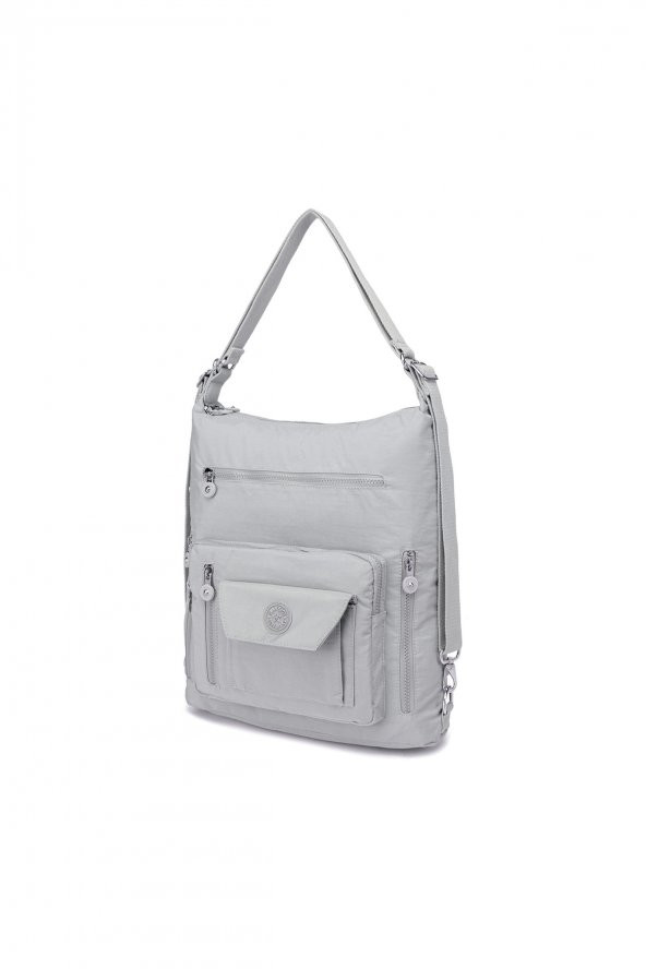 Hem Sırt Hem Omuz Kadın Çantası 1205 A.gri