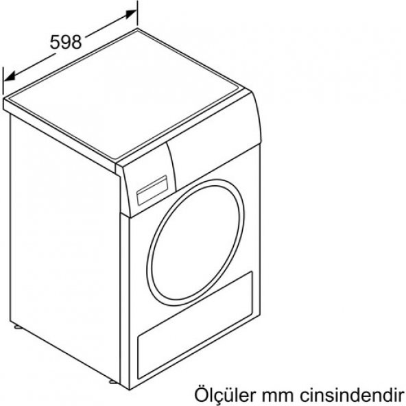 Profilo KM8610HTR 8 kg Isı Pompalı Çamaşır Kurutma Makinesi - 5