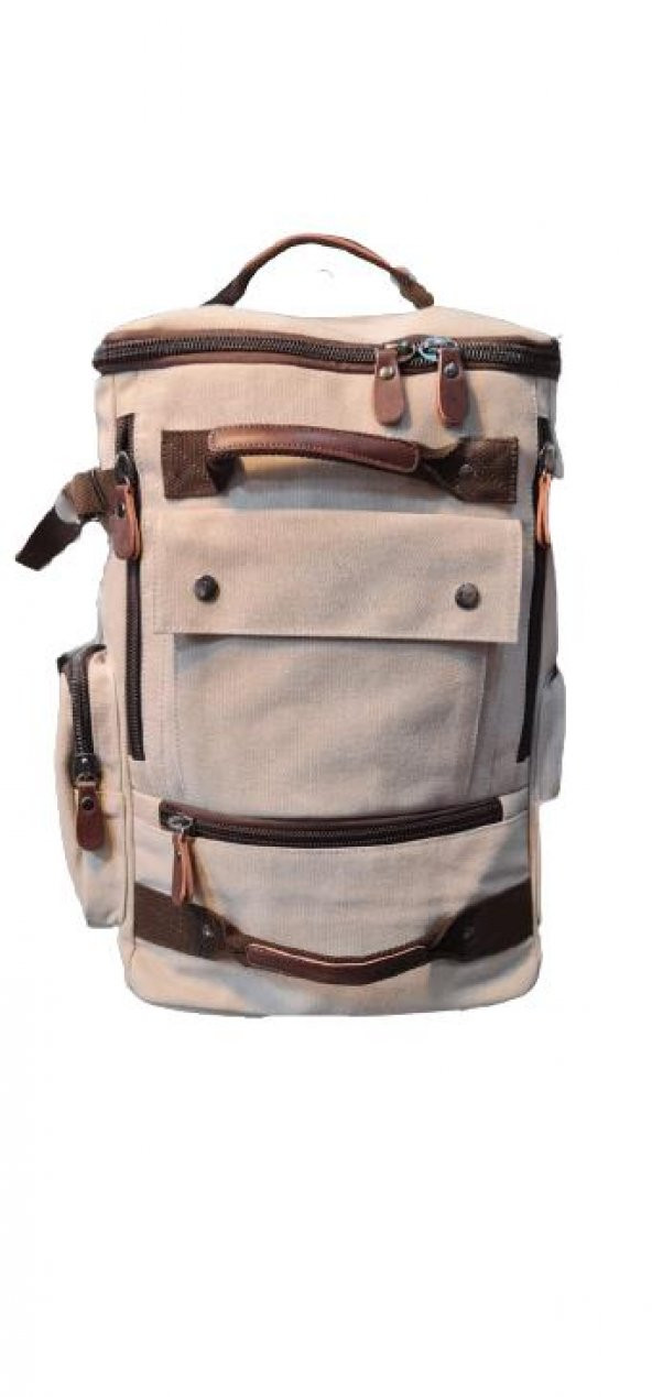 Ctvyb1258-0003 Bej Unisex Sırt Çantası
