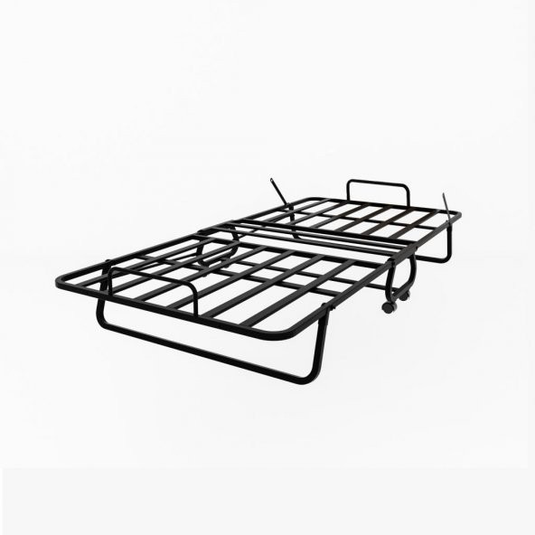 Niron Yatak Iron Katlanır Yatak ve Karyola 80x190 cm Katlanabilir Somya ve Yatak Tek Kişilik Katlanır Yatak - 3