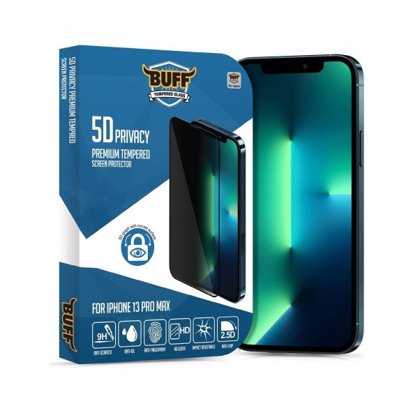 Buff Iphone 13 pro max 5D Privacy Ekran Koruyucu