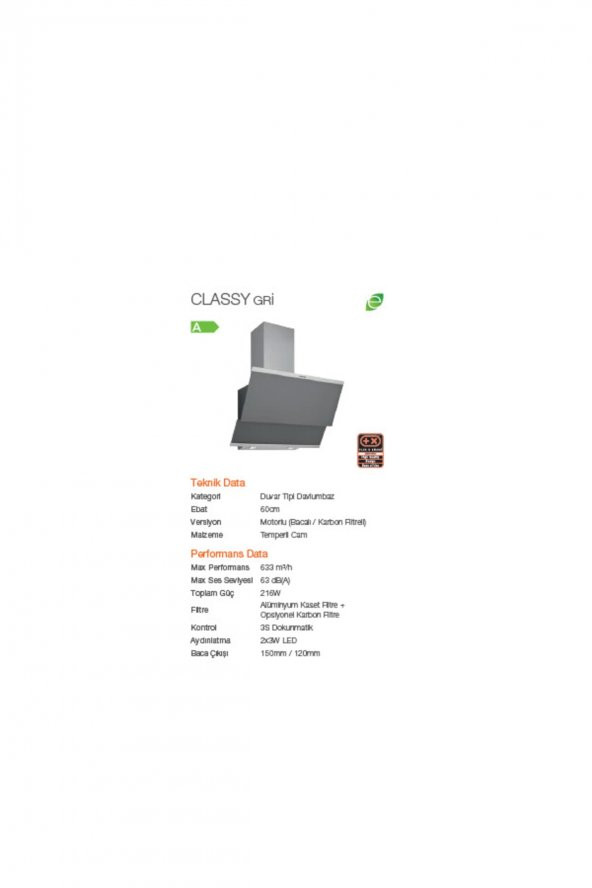 Silverline Gri Cam Ankastre Set 5 Yıl Garanti 3420 Classy 60 Gri+cs5349s01+bo6501s01 - 3