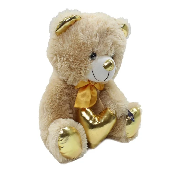 62501 Parlak Kalpli Peluş Ayı 40 cm - 7