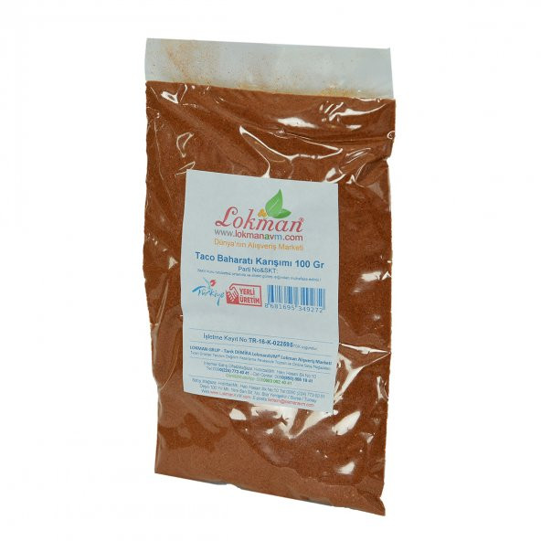 LokmanAVM Taco Baharatı Karışımı 100 Gr Paket - Resim 4