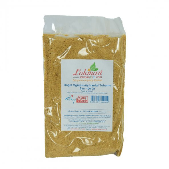 Hardal Tohumu Öğütülmüş Doğal Sarı 100 Gr Paket - 2