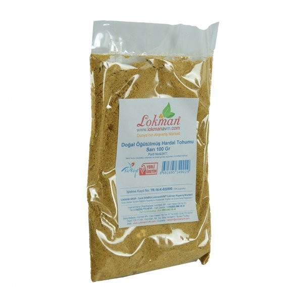 Hardal Tohumu Öğütülmüş Doğal Sarı 100 Gr Paket - 3