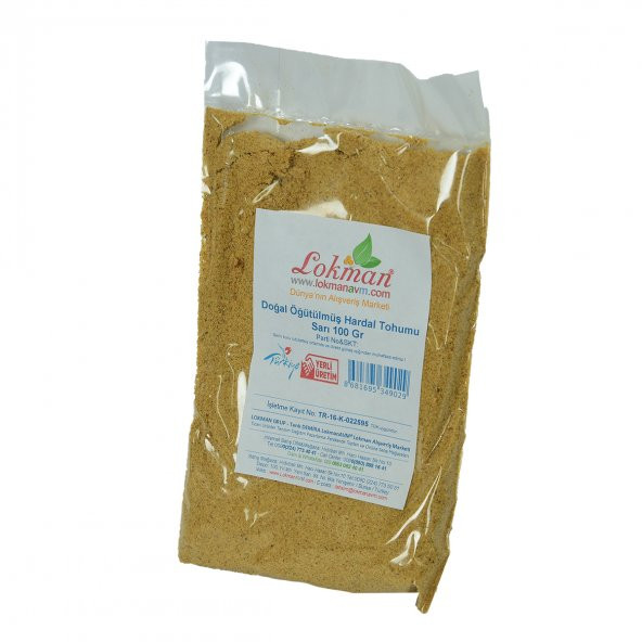 Hardal Tohumu Öğütülmüş Doğal Sarı 100 Gr Paket - 4