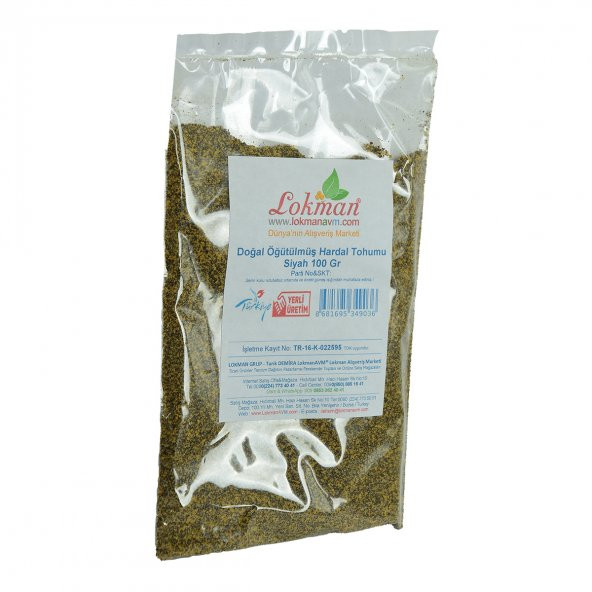 Hardal Tohumu Öğütülmüş Doğal Siyah 100 Gr Paket - 3