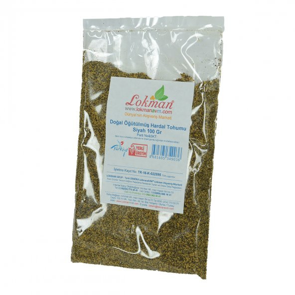 LokmanAVM Hardal Tohumu Öğütülmüş Doğal Siyah 100 Gr Paket - 4