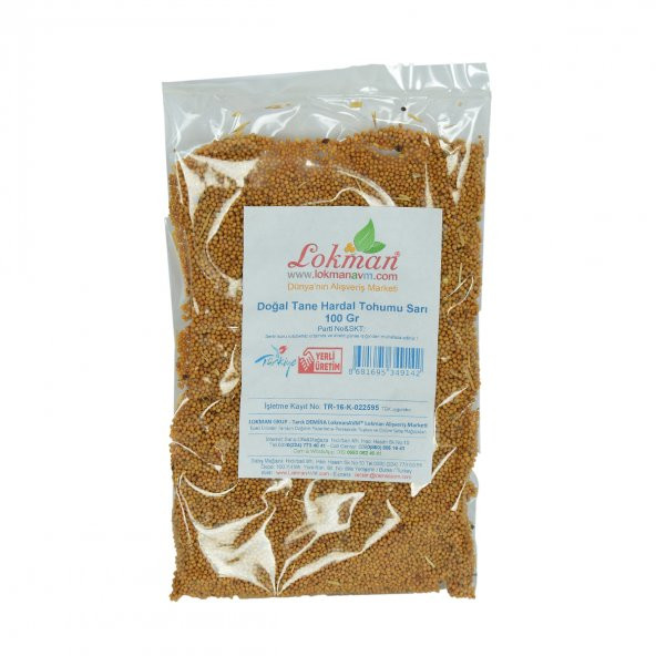 LokmanAVM Hardal Tohumu Tane Doğal Sarı 100 Gr Paket - 2