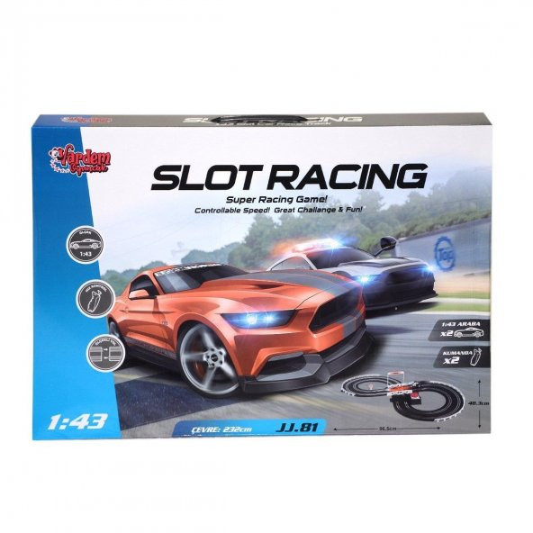 Vardem Oyuncak JJ 81-1 Kumandalı 2 Araçlı Yarış Seti 1:43