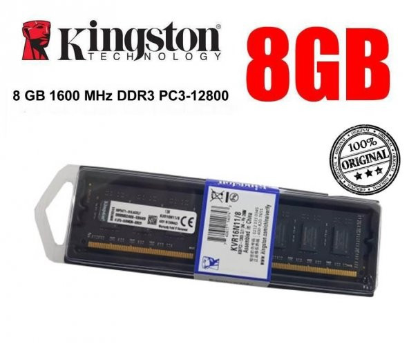 8GB 1600 MHz DDR3 PC3-12800 RAM Kutulu masaüstü pc için uyumludur