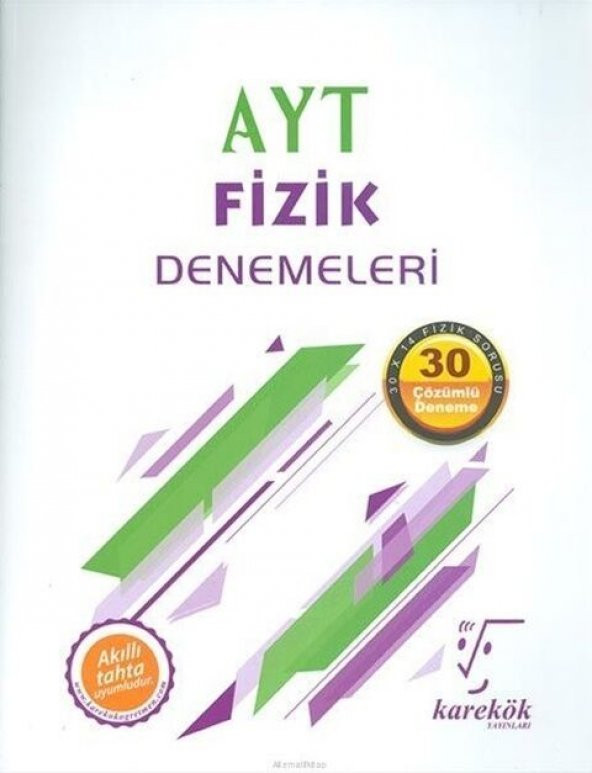 Karekök Yayınları Ayt 30 Fizik Deneme Sınavı