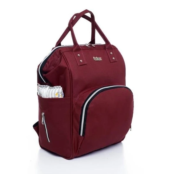 Bebex Bag-Z Organizatör Anne Bebek Bakım Sırt Çantası Bordo - 3