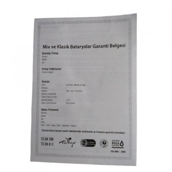 Pronto Vento Serisi Mix Aç Kapa Kuğu Evye Bataryası Oynar Başlı - 6