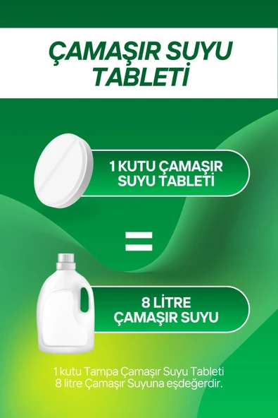 TAMPA Çam Kokulu Çamaşır Suyu Tableti -160 gr 3 ADET - 2