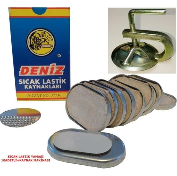 Deniz Sıcak Lastik Kaynağı 10 Adet+1 Adet Mengene