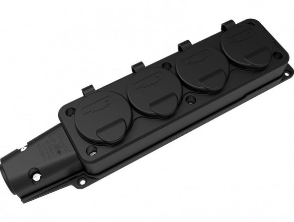 Bemis Kauçuk Dörtlü Grup Priz BK1-1402-3614-hzr - 1