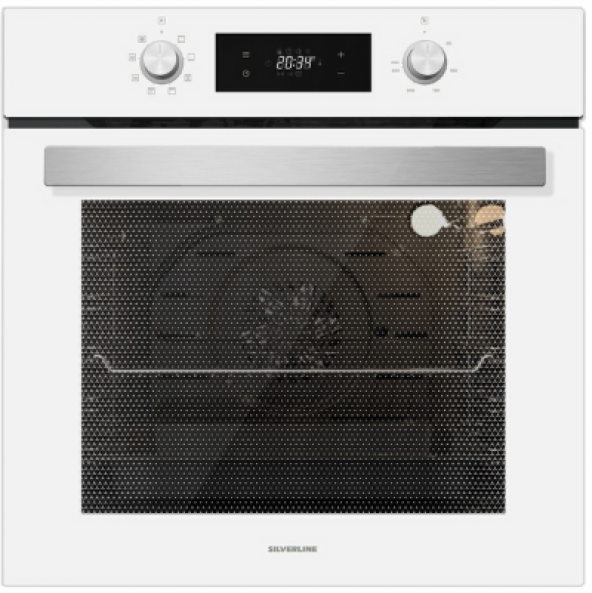 Silverline Beyaz Cam Ankastre Set 3420 - CS5335W01 - BO6504W01 - Resim 3