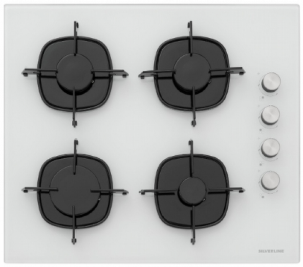 Silverline Beyaz Cam Ankastre Set 3420 - CS5335W01 - BO6504W01 - Resim 4